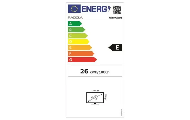 RADIOLA Téléviseur HD RADIOL GMSRAV32H2